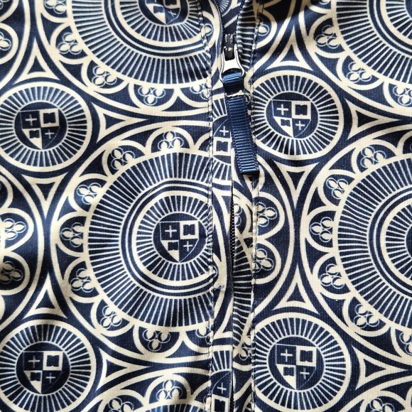 Gretchen Scott‎ Pullover Women's Small Jock Girl 1/2 Zip Breathable Green Pink - Picture 3 of 8